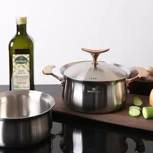 베세머 오리진 통5중 316스텐 냄비 인덕션 양수냄비 18cm