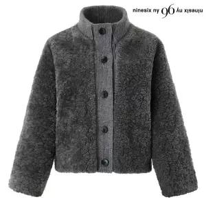 [롯데백화점]르샵. 양털 골지 니트 배색 데일리 자켓 (NP4JK003L0)