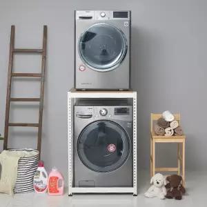 뉴파워랙 건조기선반 무볼트 철제 조립식앵글 드럼 세탁기선반 1단