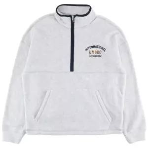 엄브로 플러스플리스 레터링 하프집업 UQ423CFSN1WMG