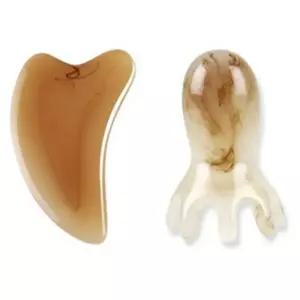 문어 괄사 두피 머리 지압 승모근 뭉친 근육 바디 옥 괄사 마사지 2종