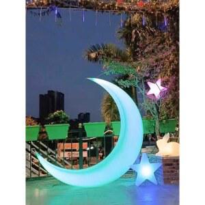 대형 초승달 조명 펜션 의자 초승달조명 장식물 달모양 마당