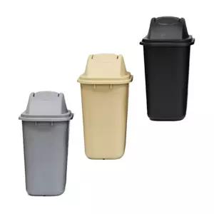 20L 업소용 휴지통 모서리 대형 라운딩 스윙뚜껑