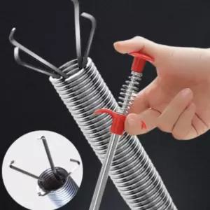 신개념 스프링 집게청소기 2M 뚫어뻥 막힘청소/청소기/관통기/배관/청소/변기/막힘/뚫어/세면대/배수구