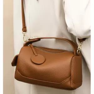 여성 데일리백 탑핸들 보스턴 캐주얼 토트백 가죽 크로스백 V207