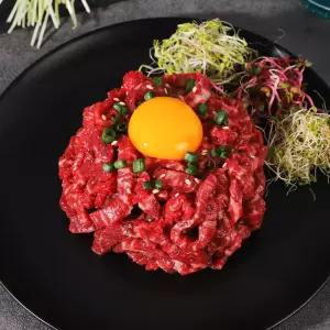 빌리푸드 국내산 한우 1등급 육회 400g (육회소스 제공)