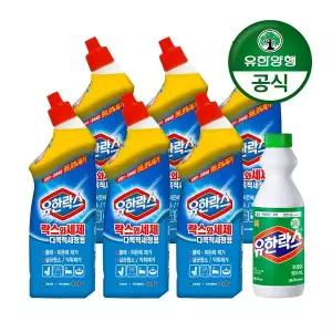 [유한양행]변기청소용 플러스 세제 755mL x 6개+후레쉬500mL