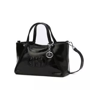 [NS홈쇼핑]헤지스핸드백 HIWA6E550BK [H20] 블랙 로고배색 가죽 미니토트백[35656396]