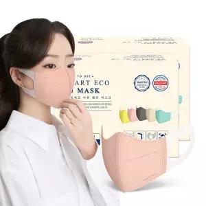 미라클하우스 국산 새부리형 일회용 EU마스크 성인용 코랄핑크100매 611726