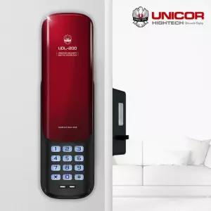 유니코 디지털도어락 UDL-200 번호전용 즉시잠김 허수기능 현관문 번호키   자가설치