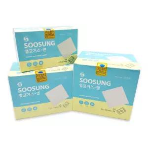 수성 멸균거즈 엔 소독거즈 의료용 드레싱 탈지면 가아제 소독 약국 순면 개별포장
