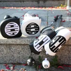 써클 디자인 골프 일자 반달 말렛 퍼터 자석 헤드 커버