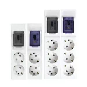 DAMDA KC인증 4000W 고용량 멀티탭 배선 누선차단 2구 3구 (16A/ 1.5m, 3m, 5m)