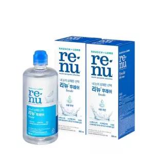 리뉴 후레쉬 355ml x 2개 소프트 렌즈 세척액