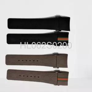  구찌 호환 클래식 전자 듀얼 디스플레이 그래미 고무 YA1142071 시계 줄 스트랩