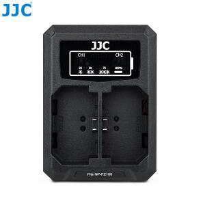 JJC USB 듀얼 카메라 배터리 충전기 소니호환 NP-FZ100 A7 III IV V A7M5 A6700 FX3 ZV-E1 II용