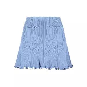 셀프포트레이트 플레어 헴 미니 스커트 RS26555SKBL TP449437547