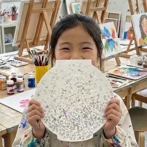 자개달항아리 액자 DIY 키트 종이캔버스 미술 만들기 체험 받침대포함