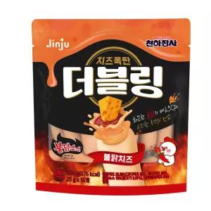 진주햄 천하장사 더블링 불닭치즈 소시지 400g 
