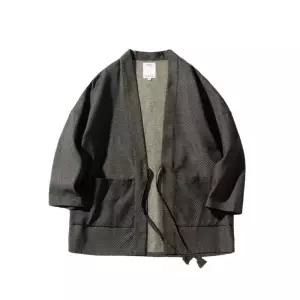 일본 전통 남성 파자마 겨울 하오리 기모노 한텐 잠옷 온천옷 가운