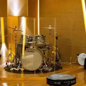 드럼쉴드 방음벽 가림막 차음판 사운드 아크릴 연습실 합주 교회 투명