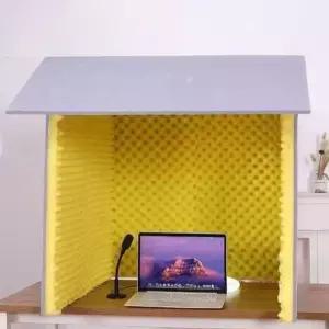 간이 녹음 부스 레코딩 책상 소음 방음 녹음실 차단 방음부스 휴대용 초소