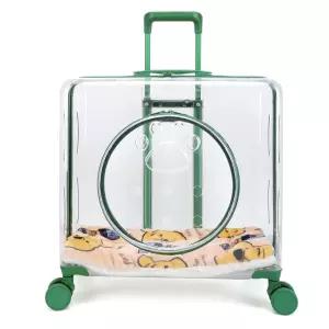 펍캐리어 강아지 캐리어 투명 외출 고양이 여행용 통기 배낭 이동가방