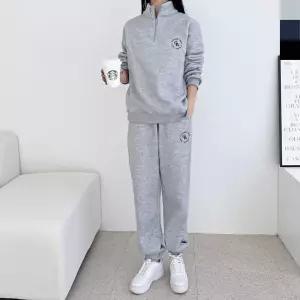 GAA SND838 여자겨울 기모 반집업 조거 트레이닝 세트