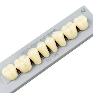 140개/박스 레진 치아 틀니 상하 A2 최대 표준 사이즈 인공 프리폼 모델