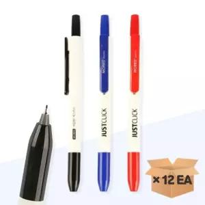 MORRIS) JUSTCLICK 네임펜 F Extra 12자루 저스트클릭