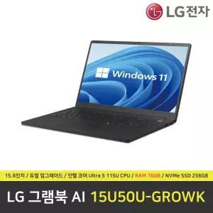 LG 그램북 15U50U-GROWK 노트북 / RAM 16GB / NVMe SSD 256GB