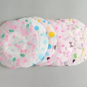 샤워 방수 헤어캡 4개/수면용/고급형/싸우나/침질방/대두/뷰티/마사지캡/스팀/성인용/다용도/다목적/목욕