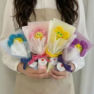 한송이 스마일꽃다발 미니꽃다발 유치원 재롱잔치 어린이집 발표회 학예회 응원 꽃 선물