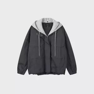 [LAP] 랩 빅포켓 후드 박시 점퍼 AS1WZ260