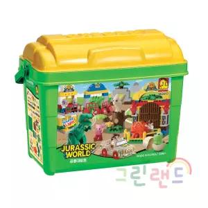 쥬라기월드 공룡대탐험 (대) jw2812 사운드 38개월이상 136pcs 옥스포드블록 유아 통블록 그린랜드79