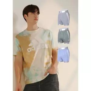아디다스 퍼포먼스 남성 코튼 트렁크 3종세트(그레이,블루,카키)