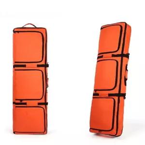 스노보드 가방 여행용 운송 레드 블루 배색 캐리어 휠백