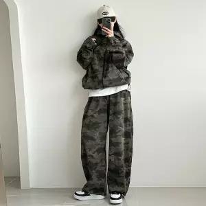 [압도적 힙 무드] 카모 후드집업 세트 꾸안꾸 데일리룩 캠핑룩 오버사이즈