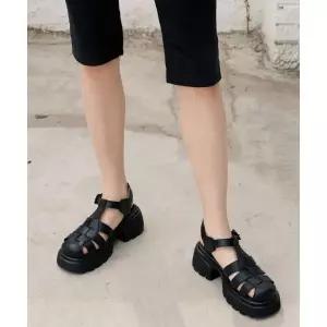 질바이질스튜어트 [테브] 블랙 플랫폼 피셔맨 샌들 388277