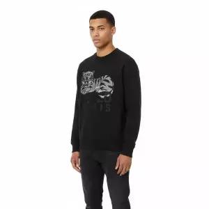 [겐조] 해피 타이거 자수 맨투맨 블랙 151622095