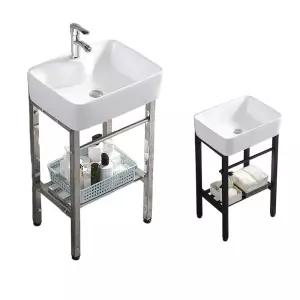 간이 세면대 이동식 자취방 세라믹 대형 스탠드 세탁실 욕실 휴대용