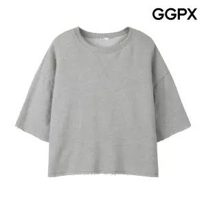 [GGPX] GQ2TS017F 루즈핏 컷팅 티셔츠