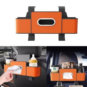 다기능 차량용 호환 정리함 뒷좌석 배수구 홀더 휴대폰 티슈 컵홀더 등으로 정돈 걸이식 수납함