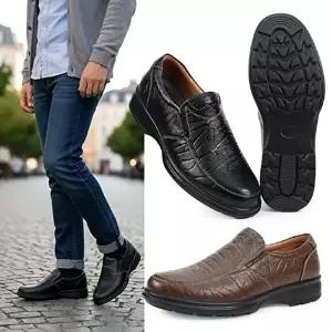 [엄지척]남성 484BMG11 소가죽 캐주얼 슬랙스 정장구두 편리한 감각적 미끄럼방지 신발 슈즈 쿠션인솔 슬