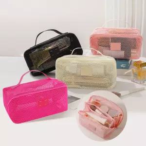 가벼운메쉬망화장품파우치 다용도파우치 수영 물놀이