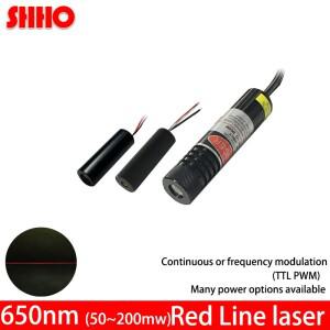 고 650nm 50mw 100mw 적색 라인 레이저 모듈 마킹 생산 위치