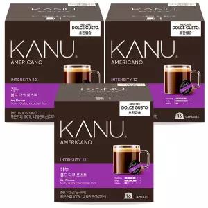 카누 돌체구스토 캡슐 볼드다크로스트 16캡슐 3개