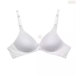 a컵 흰색 편한 브라 와이어리스 주니어 청소년 75a 80a 브래지어