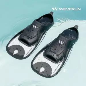 위베런 오리발 파워브리드 숏핀 훈련용 스노쿨링 수영 스퍼트 장비