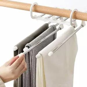 [반려] 5단 바지걸이 옷장정리 공간활용 치마 넥타이 스카프